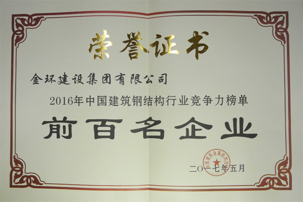 2016年度前百名企業